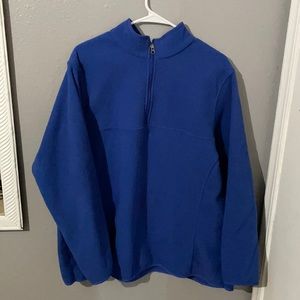 blue pull over
